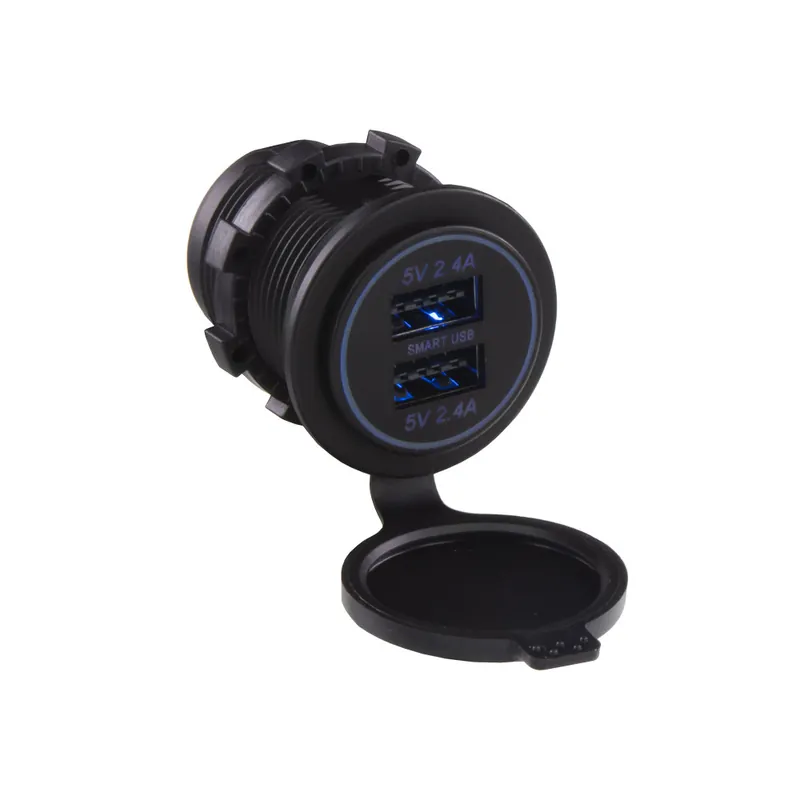 Doprodej zásob - 2x USB zásuvka 12/24V, 4,8A 34552N