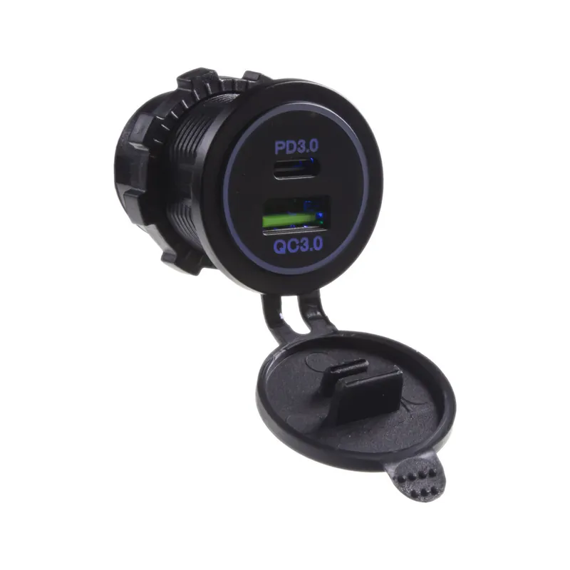 Do košíku | USB QC3.0 + USB-C zásuvka 12/24V 34657N