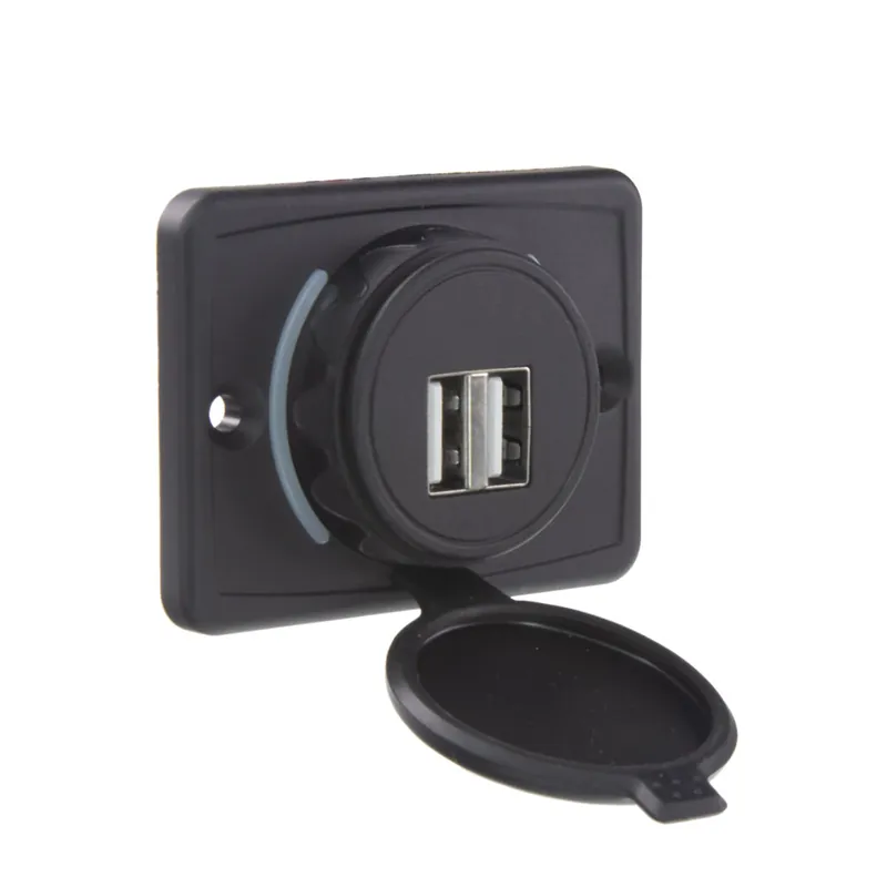 Špičková kvalita | 2x USB 4,8A zásuvka 12/24V, montáž na povrch 34661.3