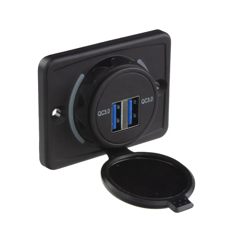 2x USB QC3.0 zásuvka 12/24V, montáž na povrch 34661.5 - Akce