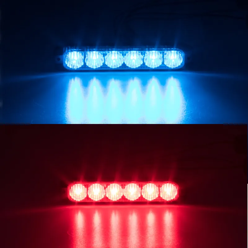 2x PROFI SLIM výstražné LED světlo vnější, červené+modré, 12-24V, ECE R65 911-006blu+red - Blesková nabídka