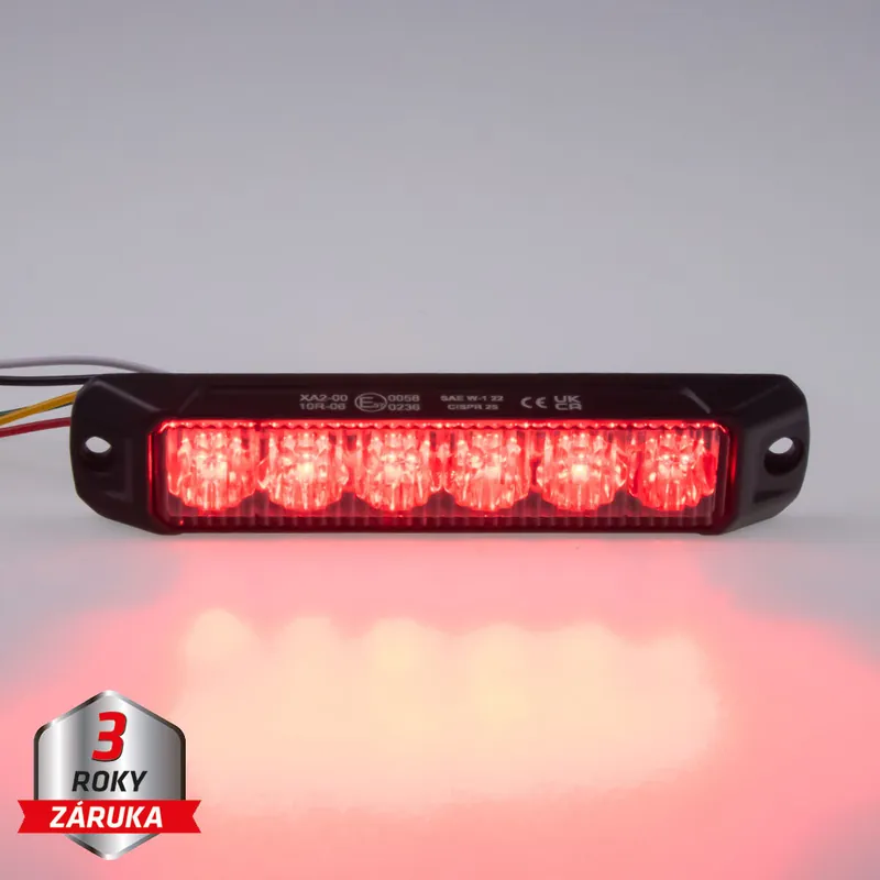 PROFI výstražné LED světlo vnější, červené, 12-24V, ECE R65 CH-060R | Nabídka končí brzy