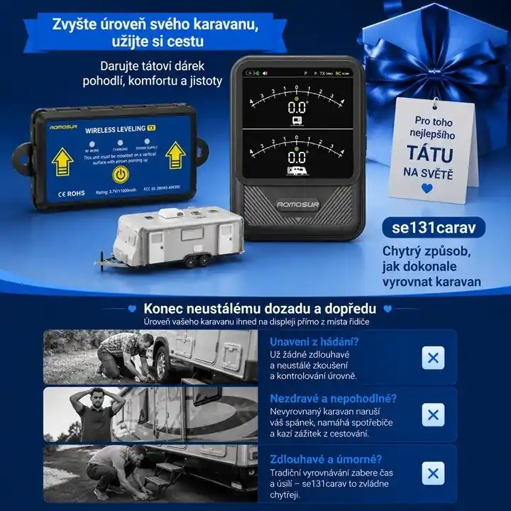 Slevy - Náklonoměr s bezdrátovým displejem se131carav