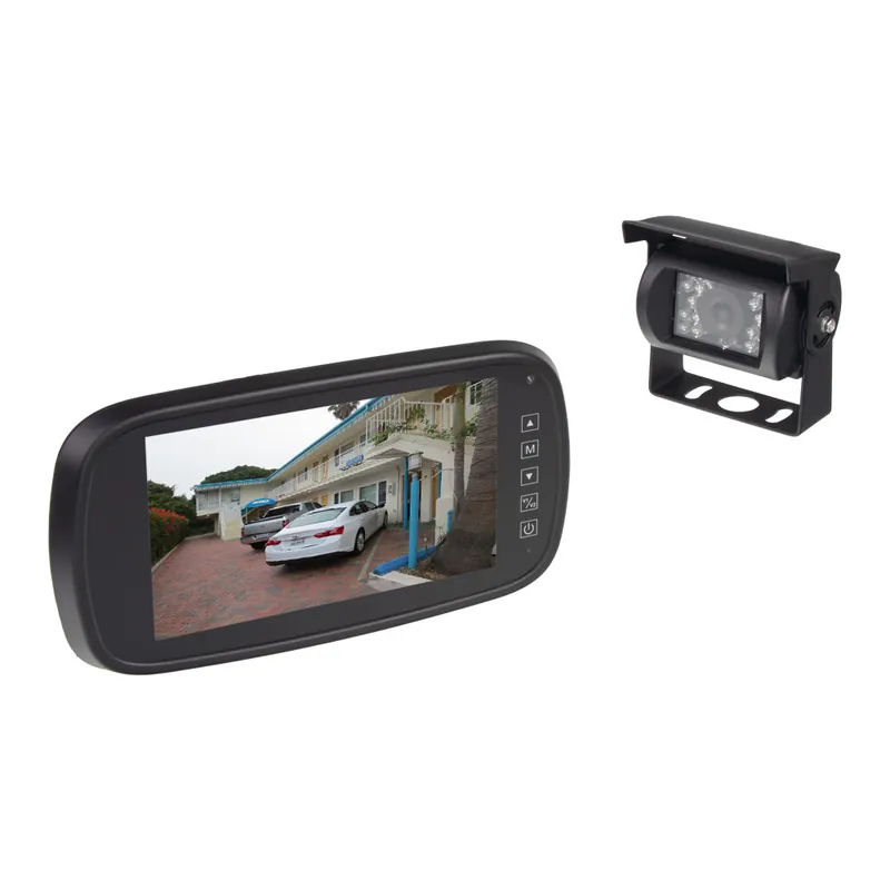 Výhodná koupě | AHD kamerový set monitoru 7" na zrcátko se 2 x 4PIN + kamera + 15m kabel sv737AHDsetB