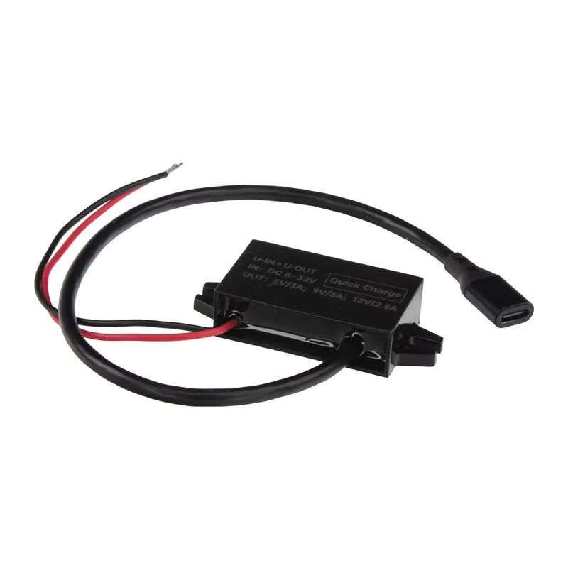 Nejlepší cena - Měnič napětí 12-24/5-12V, 3A USB-C QC3.0 samice 34167