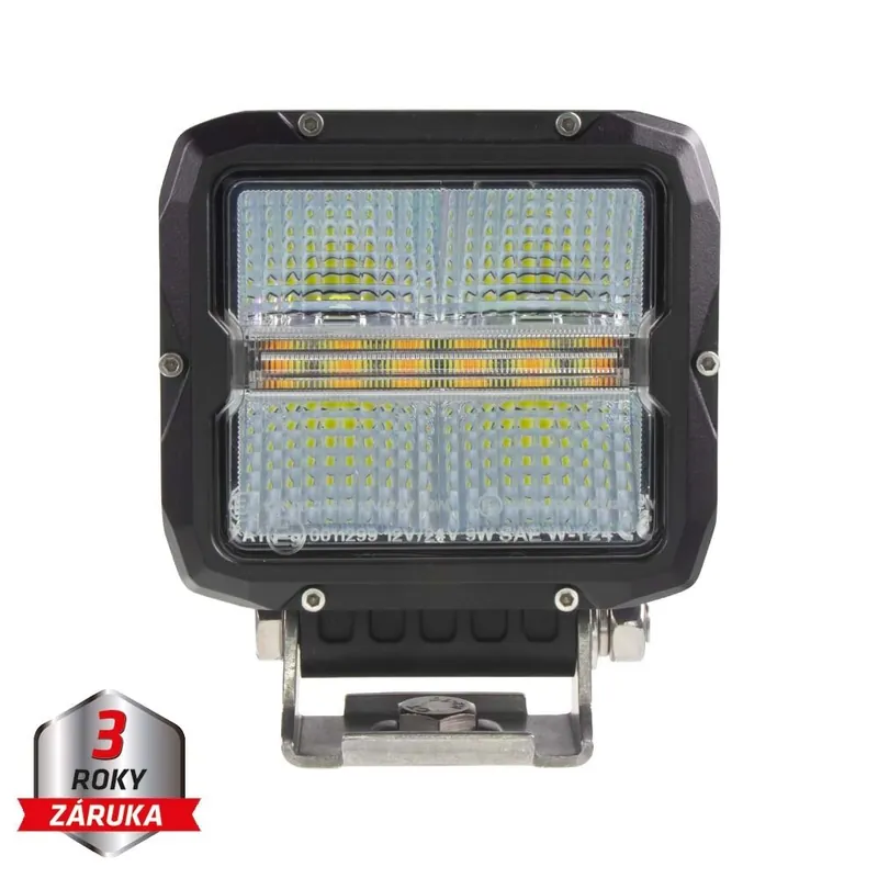LED světlo obdélníkové bílé/oranžové, 60W, 105x117mm, ECE R65 wl-462wo - Neváhejte