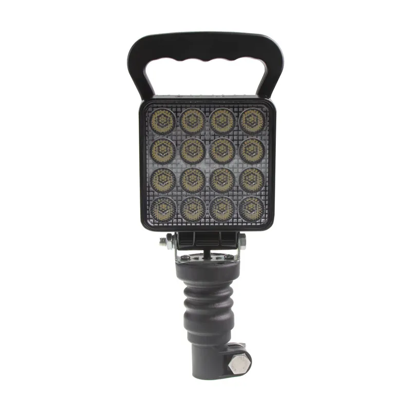 Bezpečný nákup | LED světlo hranaté, bílé, 16x3W, na hrot, ECE R10 wl-732wh
