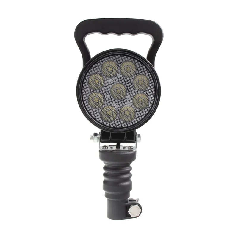 LED světlo kulaté, bílé 9x3W, ø114mm, na hrot, ECE R10 wl-728wh - Velká sleva
