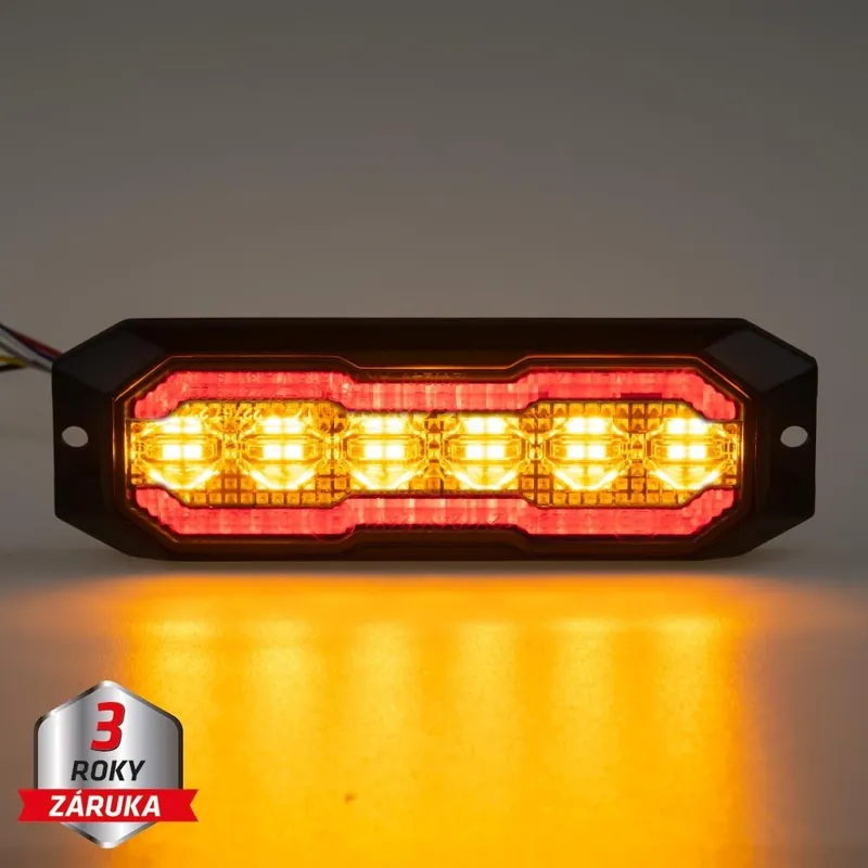 Novinka v sortimentu | PROFI výstražné/zadní LED světlo, oranžové + červené, 12-24V, ECE R65 CH-012AR