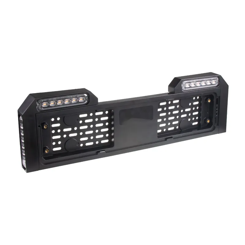 4x PREDATOR 6x4W LED pod SPZ, 12-24V, prohnuté, oranžové, ECE R65 brRZ03A | Akční sleva