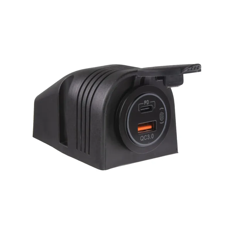 Téměř vyprodáno - USB + USB-C zásuvka voděodolná v přídavném panelu 34525.2