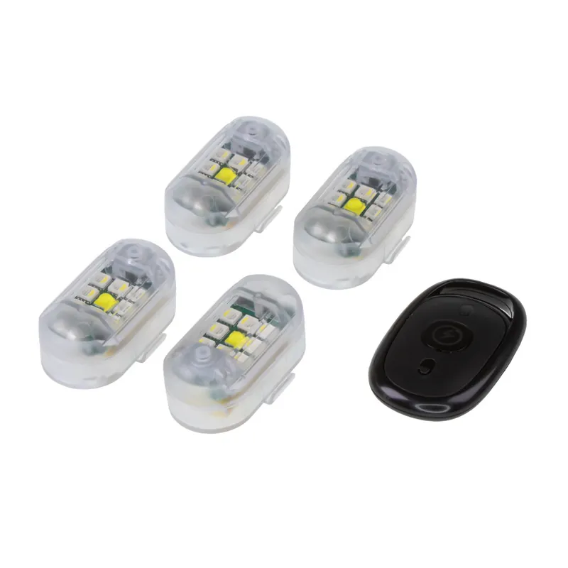 4x AKU LED výstražné světlo na motocykl wl-m04 | Top produkt