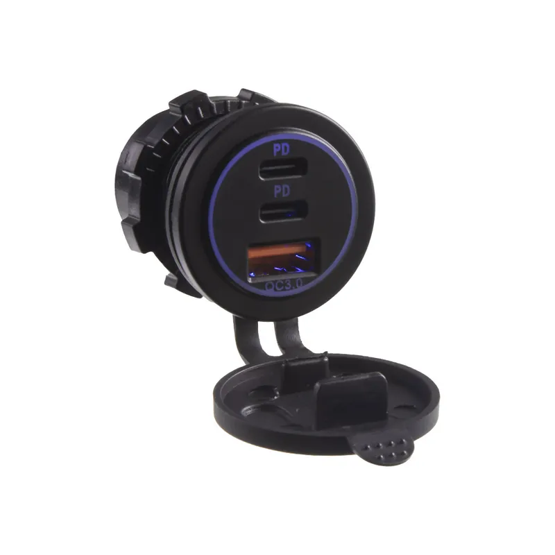USB QC3.0 + 2xUSB-C zásuvka 12/24V 34720 - Prodejní hit