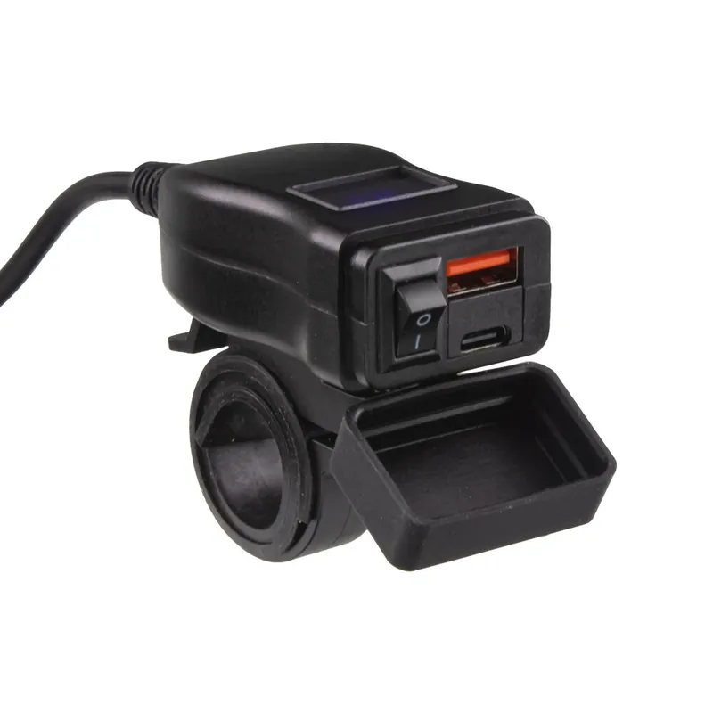 Cena od výrobce - USB/USB-C nabíječka s voltmetrem na motocykl 34707B