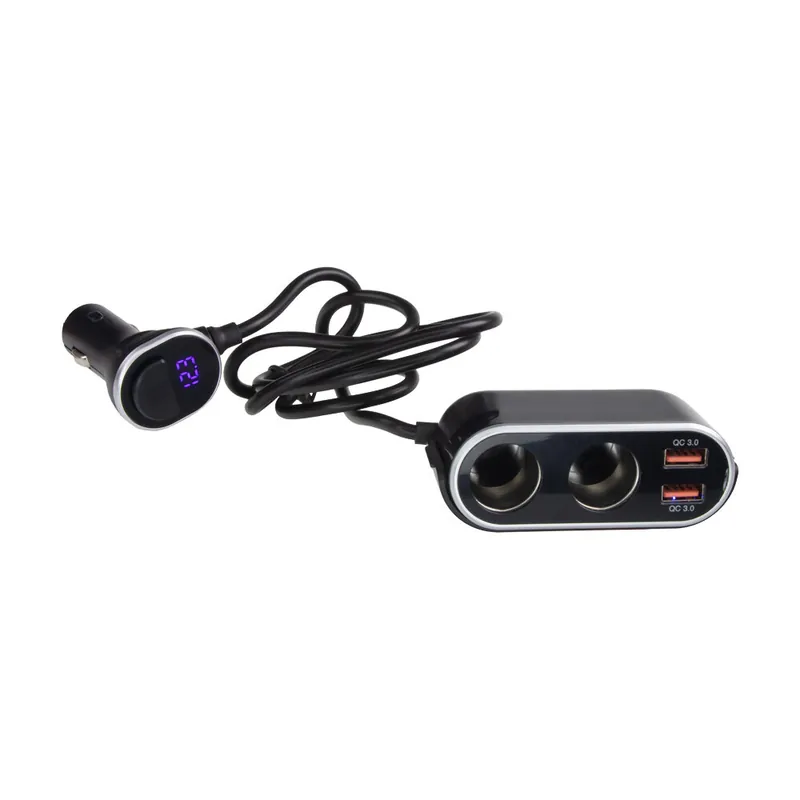 Dvojitá CL zásuvka s 2x USB nabíječkou a CL zástrčkou s voltmetrem 34522 | Ihned k dispozici