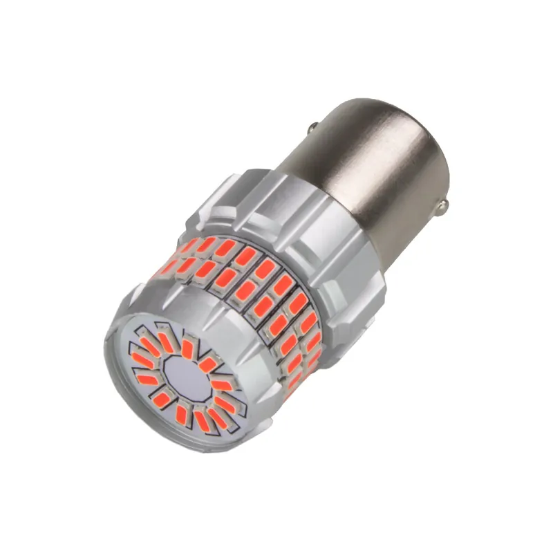 Nejlepší cena - LED BA15s červená, 12V, 60LED/3014SMD, 360° 951016red