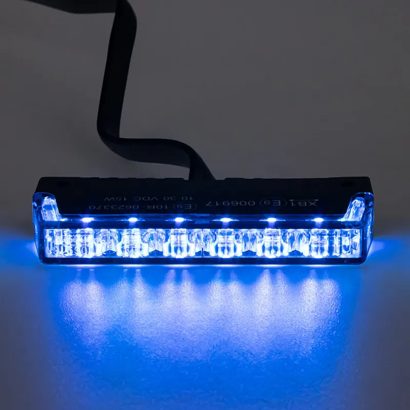 PROFI SLIM výstražné LED světlo vnější, do mřížky, modré, 12-24V, ECE R65 911-NR7blue | Jen po omezenou dobu