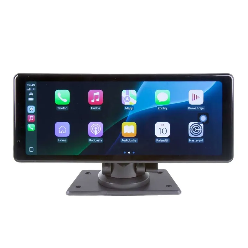 Monitor 10,26" s Apple CarPlay, Android auto, Bluetooth, micro SD, 2K DVR + kamerový vstup ds-128caDVR | Skladem