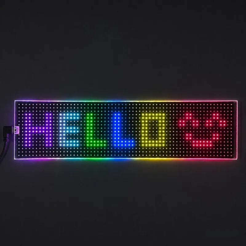 LED matrix panel "Devil eyes", průhledný, 10 x 39,5cm 95DE08 | Objednat online