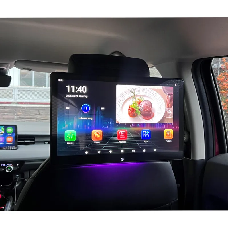 Skvělá nabídka - LCD monitor 14" OS Android/USB/SD/HDMI in/out/Bluetooth s držákem na opěrku ds-x140aaH
