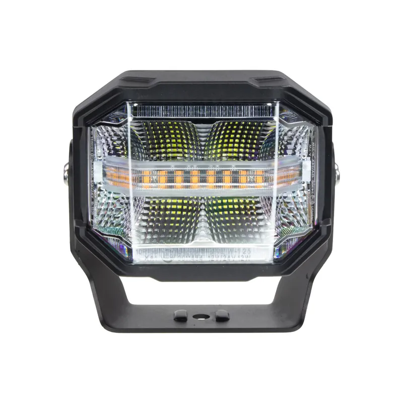 LED světlo obdélníkové bílé/oranžové/poziční, 80W, 150x115mm, ECE R65 wl-464wo | Sleva navíc