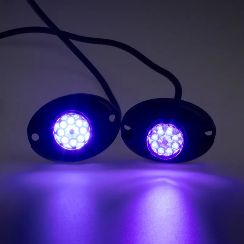 2x PROFI výstražné LED světlo vnější modré, 12-24V, ECE R10 kf315-2B | Speciální nabídka