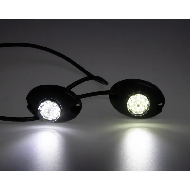 2x PROFI výstražné LED světlo vnější bílé, 12-24V, ECE R10 kf315-2W - Koupit online