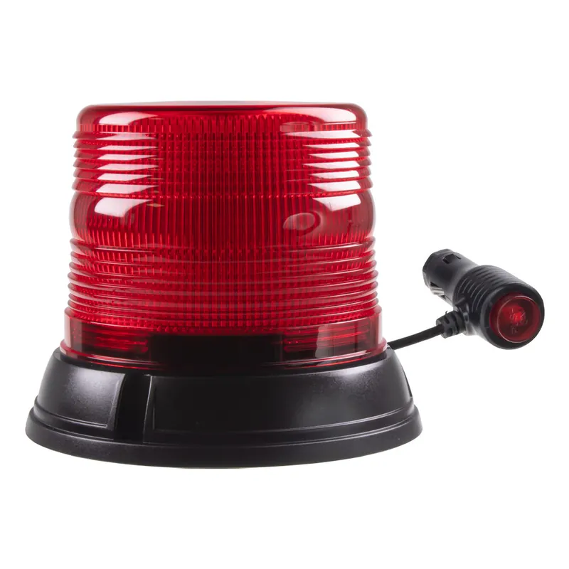 Extra sleva - LED maják, 12-24V, červený, magnet, ECE R10 wl62Ered