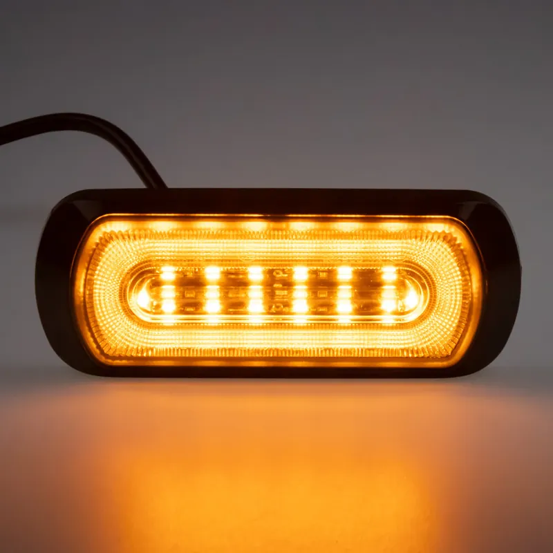 Poziční a výstražné LED světlo vnější, oranžové, 12-24V, ECE R65 CH-013AA | Super cena