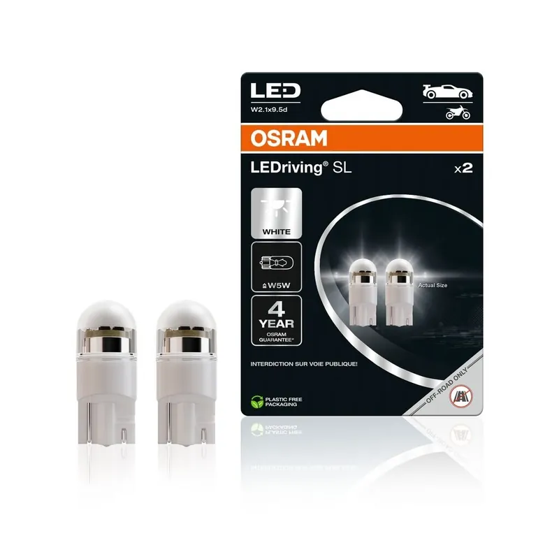 OSRAM LED 12V W5W W2,1x9,5d bílá (2ks) Duo-blister 2825DWP-2BL | Akční sleva