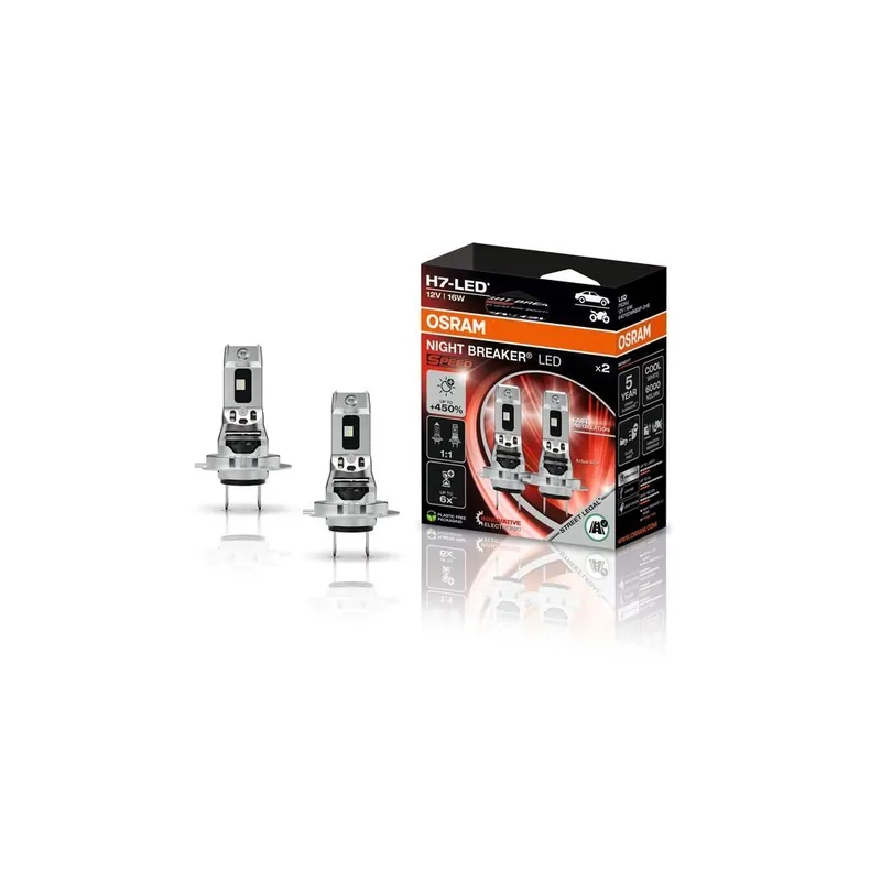 OSRAM H7 NIGHT BREAKER LED SPEED 450 12V 64210DWNBSP | Kupte dnes