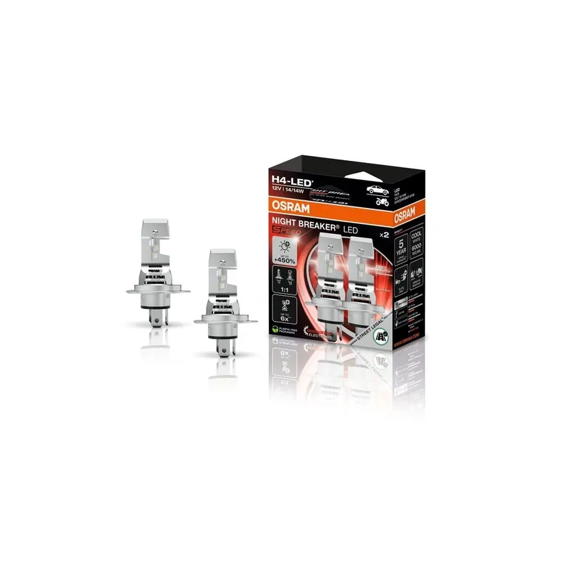 OSRAM H4 NIGHT BREAKER LED SPEED 450 12V 64193DWNBSP | Rychle mizí