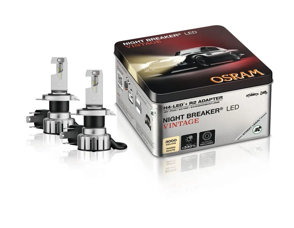 Nyní k dispozici | OSRAM H4 NIGHT BREAKER LED VINTAGE 12V 64193DWNBVNT