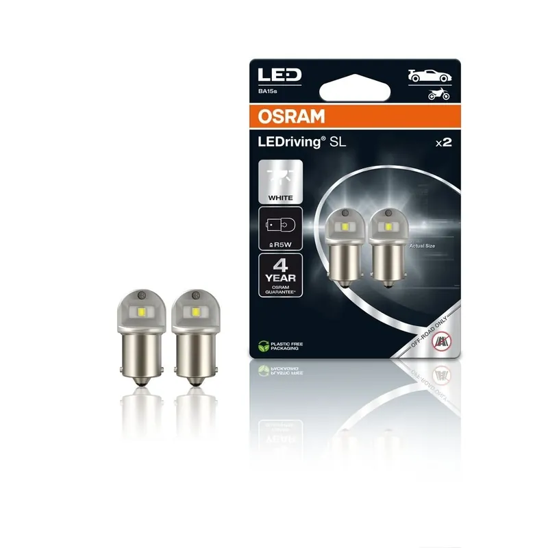 OSRAM LED 12V R5W BA15s bílá (2ks) Duo-blister 5007DWP-2BL | Ušetřete více