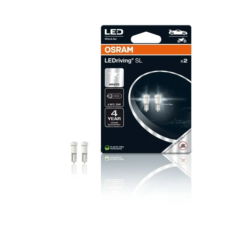Nově v nabídce - OSRAM LED 12V T5 W2x4.6d bílá (2ks) Duo-blister 2723DWP-2BL