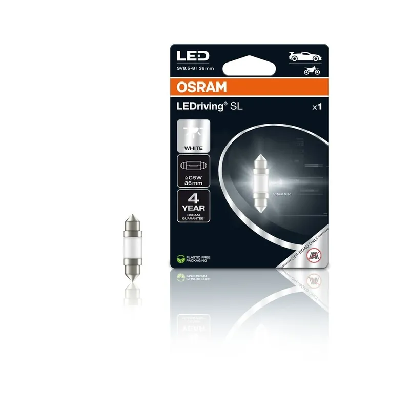 OSRAM LED 12V C5W 37mm SV8.5-8 bílá (1ks) blister 6418DWP-1BL | Koupit nyní