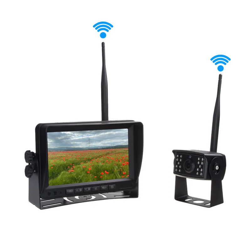 Profesionální kvalita - SET bezdrátový digitální kamerový systém s monitorem 7" AHD, 4CH, DVR, BSD svwd76setdvrBSD