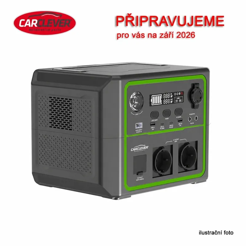 Velmi populární - Nabíjecí stanice CARCLEVER - powerbanka, 336 Wh, AC-600W GPS600