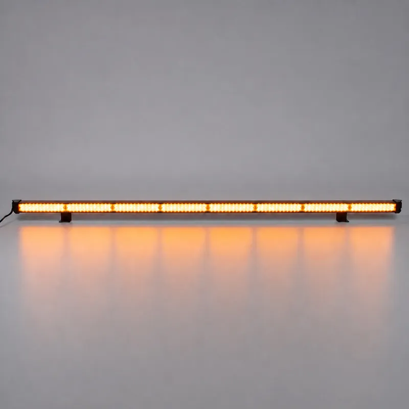 Novinka - LED alej voděodolná (IP67) 12-24V, 96x LED 1W, oranžová 1204mm, d.o., ECE R65 kf78-1204C