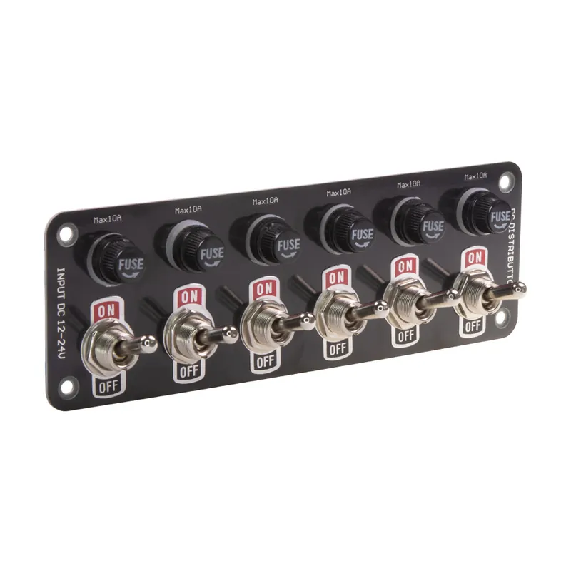 Panel s 6x spínači + 6x pojistky, 12/24V 47183 - Top produkt
