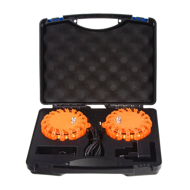 x LED výstražné světlo 16LED, oranžové, set 2ks wl-h02set2ora | Ihned k objednání
