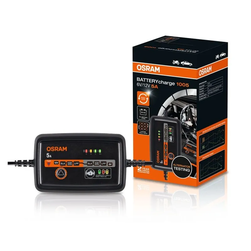 Právě dorazilo | OSRAM BATTERYcharge 1005 Autonabíječka 6V & 12V/5A OEBCS1005