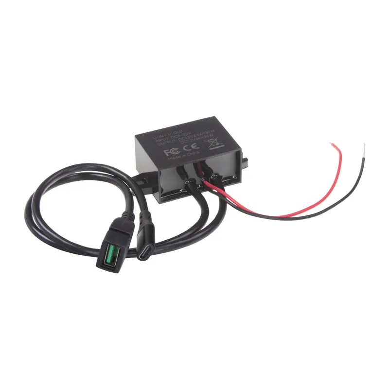 Oblíbený produkt - Měnič napětí 12-24/5-12V, 3A USB-C QC3.0 samice + USB-A 34167.2