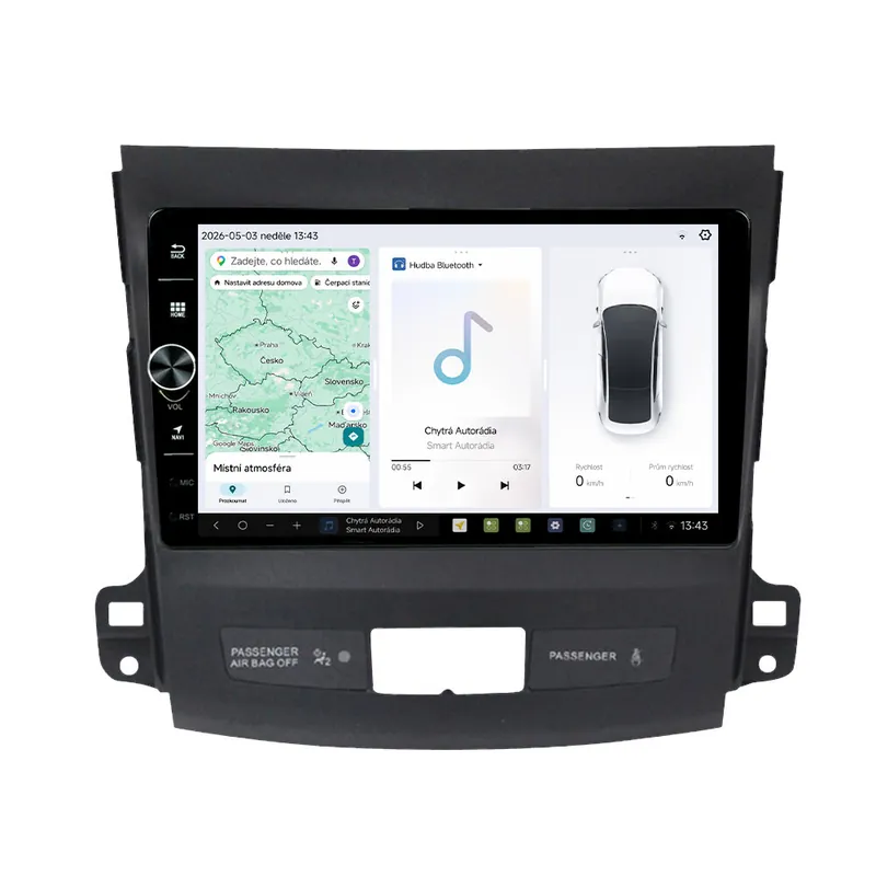 Prodejní hit - MEKEDE Autorádio 9" Android DUDU115 Mitsubishi Outlander 2 / Citroen C-Crosser / Peugeot 4007 Varianta B - S RockFord CHRDD5S9_KXMSBLD92B