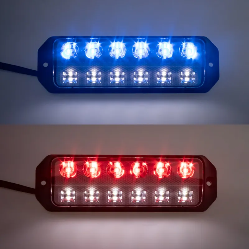 Zbývá jen pár kusů - LED světlo nástěnné s výstražným světlem červeno modré, ECE R65 wl-B050RB
