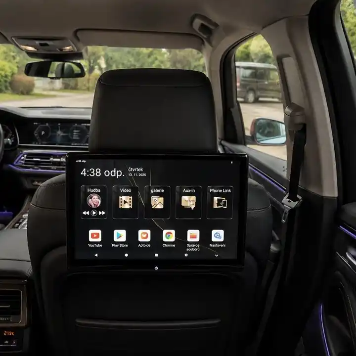 Profesionální kvalita - LCD monitor 12,4" OS Android/USB/SD/HDMI in/out/Bluetooth s držákem pro BMW X5/X6/X7 ds-x124aHBW