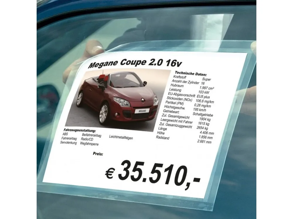 Přilnavé desky A4, statická folie - modré - 744010030 | Speciální cena
