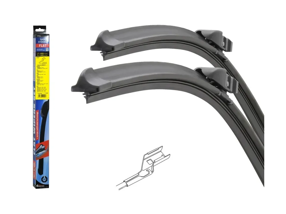 Akce končí brzy - Stěrače FLAT SET (CUBE) 610+410mm