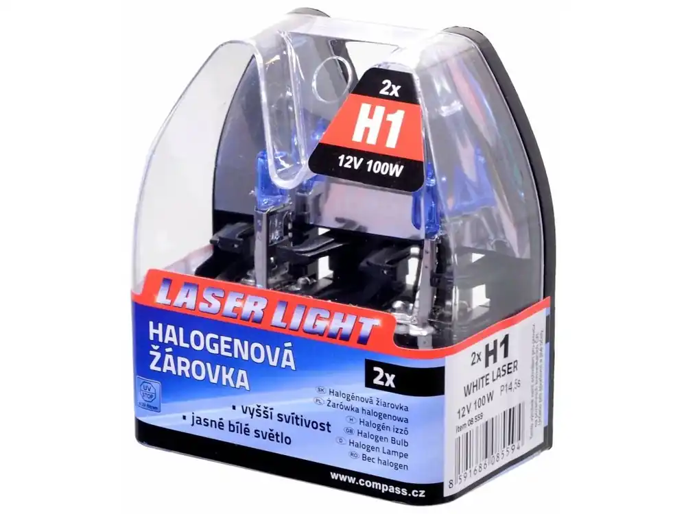 Žárovka 12V H1 100W P14,5s WHITE LASER 2ks - Oblíbený produkt