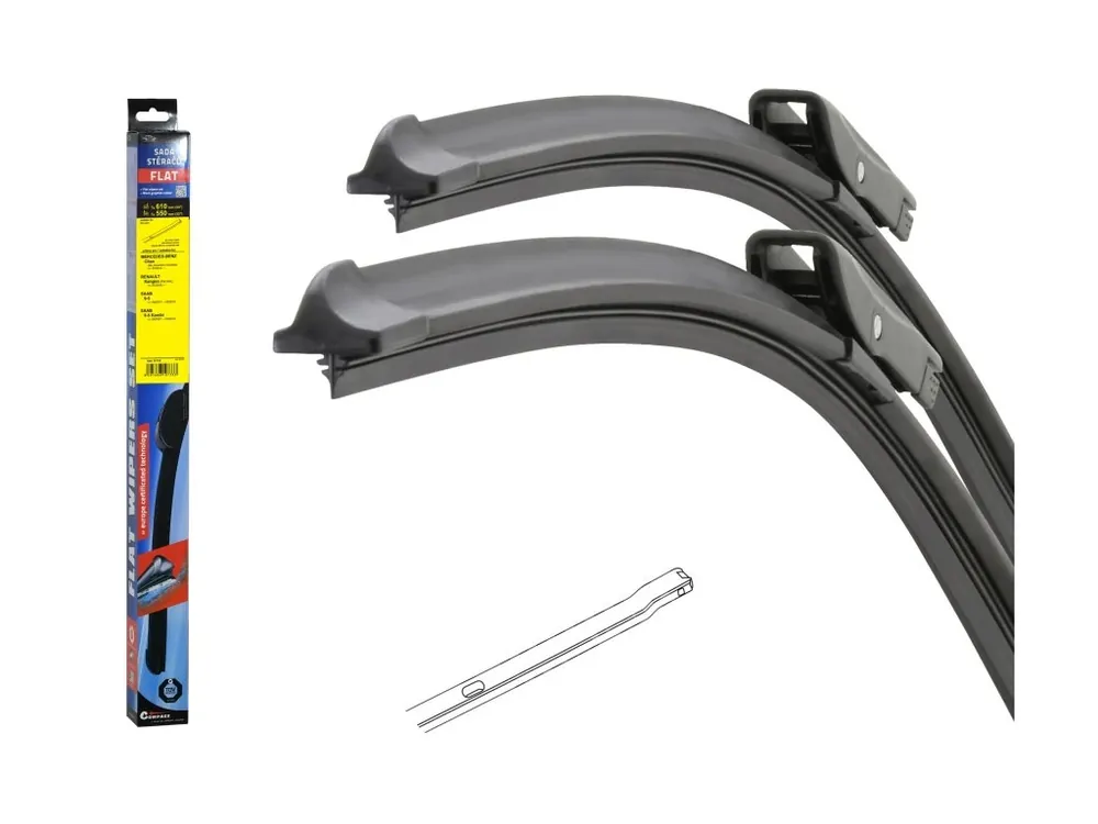 Snadné objednání | Stěrače FLAT SET (BOLT) 610+550mm